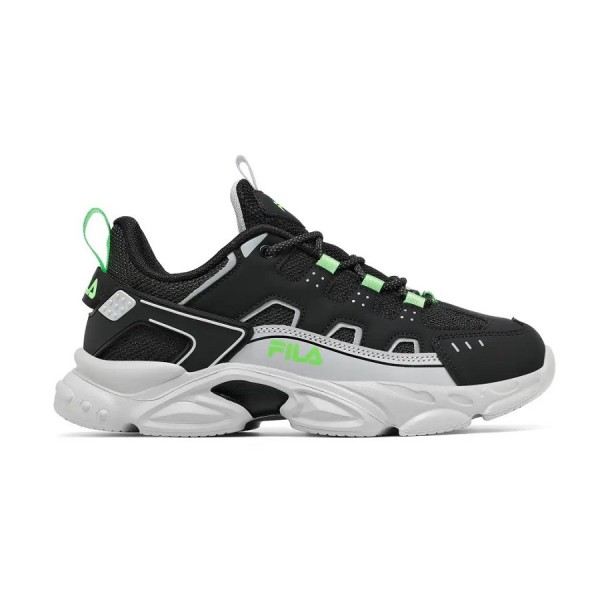 Fila Memory Spinel 3 Lace Παιδικό Παπούτσι Μαύρο Πράσινο Fila Memory Spinel 3 Lace Παιδικό Παπούτσι Μαύρο Πράσινο
