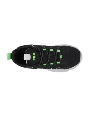 Fila Memory Spinel 3 Lace Παιδικό Παπούτσι Μαύρο Πράσινο Fila Memory Spinel 3 Lace Παιδικό Παπούτσι Μαύρο Πράσινο
