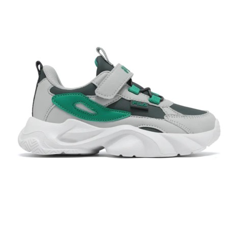 Fila Orion 2 Memory Velcro Παιδικό Παπούτσι Γκρι Πράσινο
