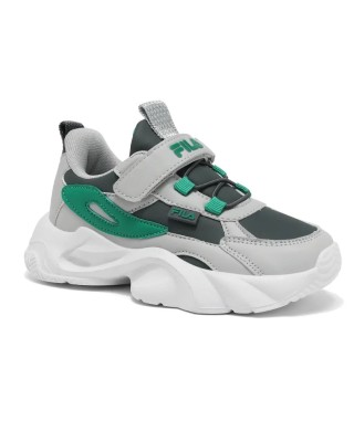 Fila Orion 2 Memory Velcro Παιδικό Παπούτσι Γκρι Πράσινο