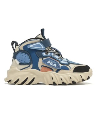 Fila Ayo 5 Memory Velcro Παιδικό Μποτάκι Μπεζ Μπλε