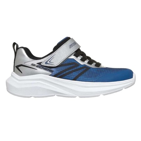 Skechers Microspec Velocity Παιδικό Παπούτσι Μπλε Γκρι