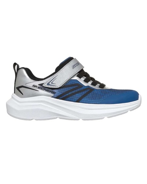 Skechers Microspec Velocity Παιδικό Παπούτσι Μπλε Γκρι