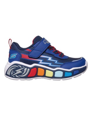Skechers Lil Storm Scene Βρεφικό Παπούτσι με Φωτάκια Μπλε
