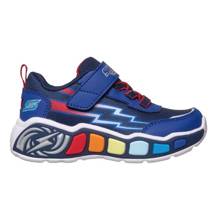Skechers Lil Storm Scene Βρεφικό Παπούτσι με Φωτάκια Μπλε