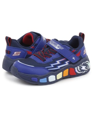 Skechers Lil Storm Scene Βρεφικό Παπούτσι με Φωτάκια Μπλε