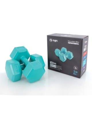 Amila Αλτήρας Εξάγωνος Plastic Series 3,00Kg (Ζευγάρι)