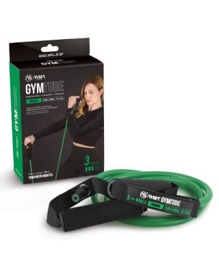 Amila Λάστιχο Gymtube Λαβή Σφουγγάρι 140cm Medium Πράσινο
