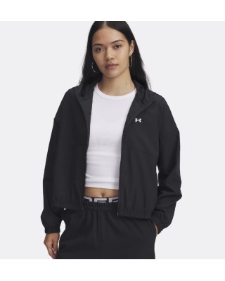 Under Armour Rival Woven Jkt Hd Γυναικεία Ζακέτα Μαύρη