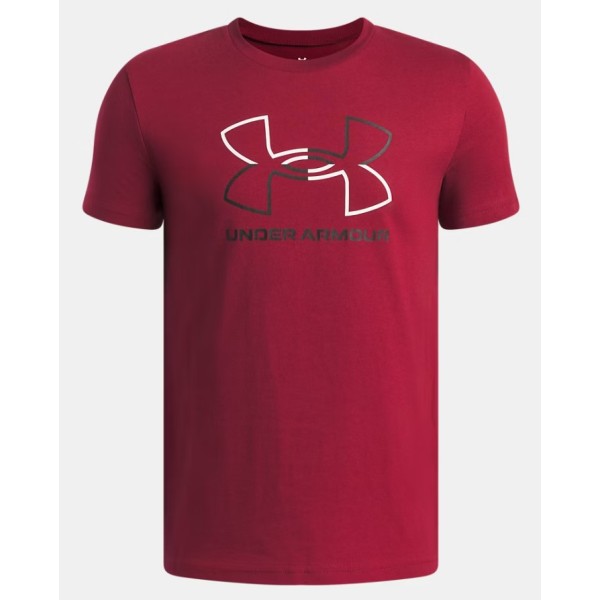 Under Armour Gl Foundation Ss Παιδικό T-Shirt Μπορντώ