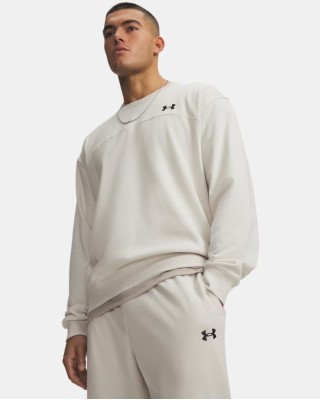 Under Armour Rival Lw Crew Ανδρική Μπλούζα Εκρου Under Armour Rival Lw Crew Ανδρική Μπλούζα Εκρου