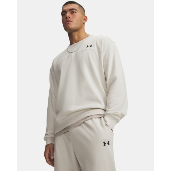 Under Armour Rival Lw Crew Ανδρική Μπλούζα Εκρου Under Armour Rival Lw Crew Ανδρική Μπλούζα Εκρου