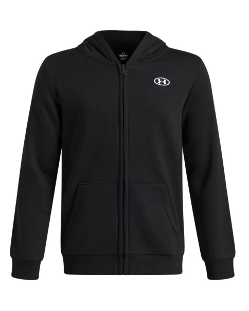 Under Armour B Rival Fleece Fz Hoodie Παιδική Ζακέτα Μαύρη
