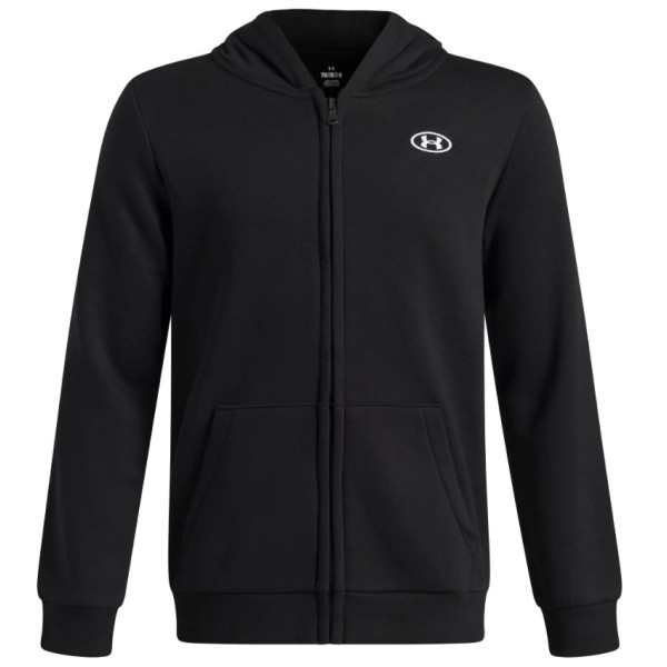 Under Armour B Rival Fleece Fz Hoodie Παιδική Ζακέτα Μαύρη
