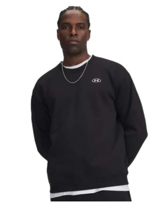 Under Armour Rival Flc Crew Ανδρική Μπλούζα Μαύρη Under Armour Rival Flc Crew Ανδρική Μπλούζα Μαύρη