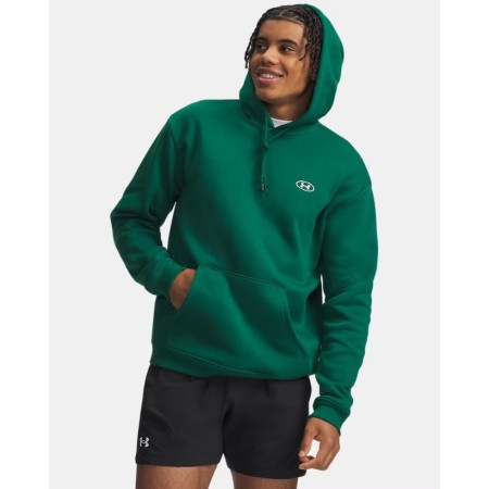 Under Armour Rival Flc Hoodie Ανδρική Μπλούζα Πράσινη