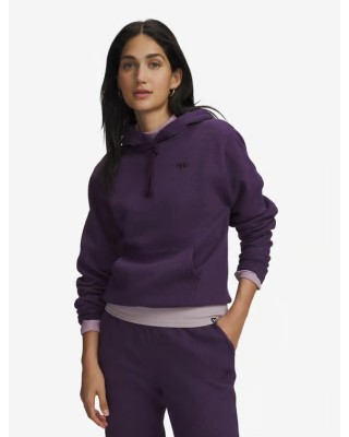 Under Armour Rival Flc Hoodie Ultimate Γυναικεία Μπλούζα Μωβ