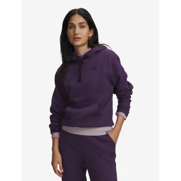 Under Armour Rival Flc Hoodie Ultimate Γυναικεία Μπλούζα Μωβ Under Armour Rival Flc Hoodie Ultimate Γυναικεία Μπλούζα Μωβ
