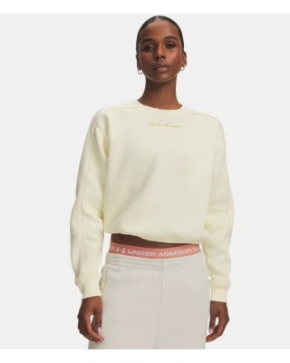 Under Armour Rival Shimmer Crew Γυναικεία Μπλούζα Μπεζ