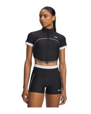 Under Armour Heatgear Novelty Ss Fz Γυναικεία Ζακέτα Μαύρη