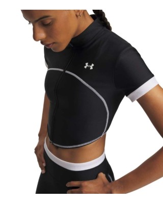 Under Armour Heatgear Novelty Ss Fz Γυναικεία Ζακέτα Μαύρη