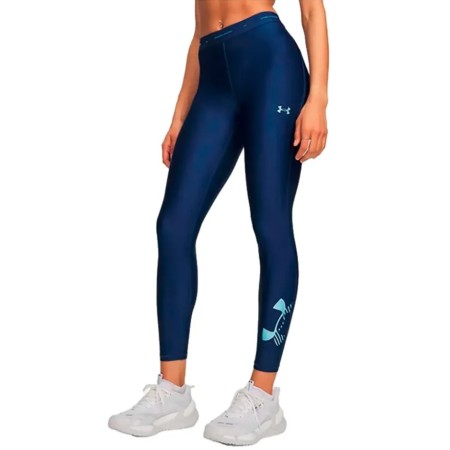 Under Armour Heatgear Graphic Legging Γυναικείο Κολάν Μπλε