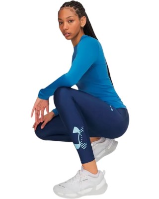 Under Armour Heatgear Graphic Legging Γυναικείο Κολάν Μπλε
