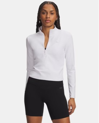 Under Armour Motion 1/2 Zip Γυναικεία Ζακέτα Λευκή