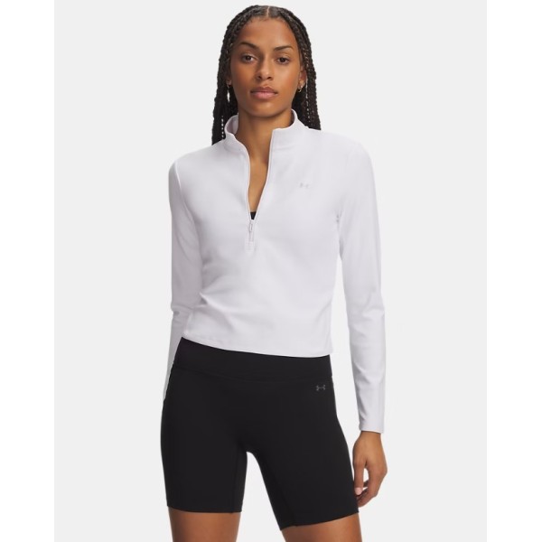 Under Armour Motion 1/2 Zip Γυναικεία Ζακέτα Λευκή