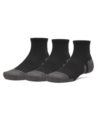 Under Armour New Perf Tech 3Pk Qtr Κάλτσα Μαύρη Under Armour New Perf Tech 3Pk Qtr Κάλτσα Μαύρη