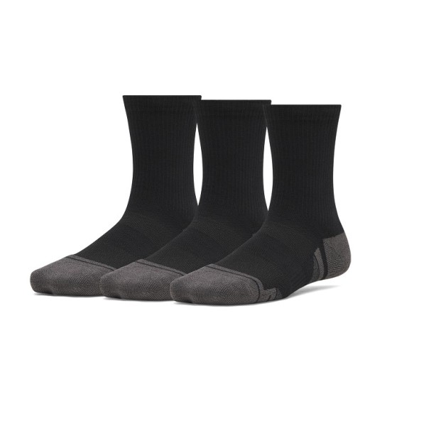 Under Armour New Y Perf Tech 3Pk Crw Ultimate Παιδική Κάλτσα Μαύρη