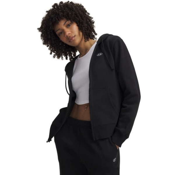 Under Armour Rival Fleece Fz Γυναικεία Ζακέτα Μαύρη
