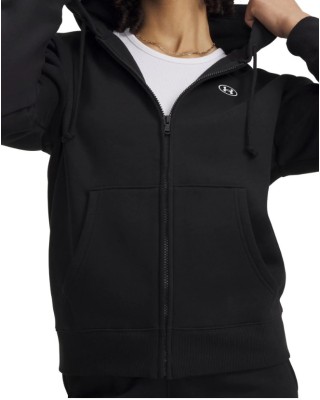 Under Armour Rival Fleece Fz Γυναικεία Ζακέτα Μαύρη