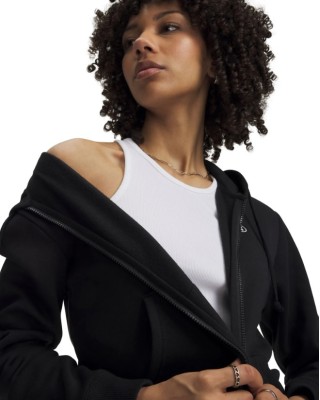 Under Armour Rival Fleece Fz Γυναικεία Ζακέτα Μαύρη