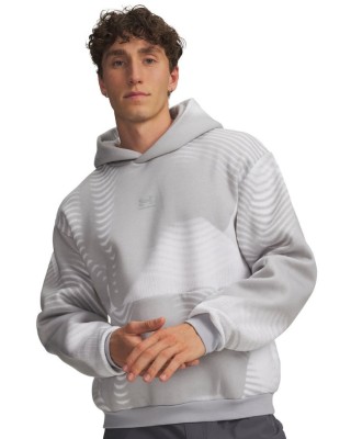 Under Armour Icon Fleece Printed Hd Ανδρική Μπλούζα Γκρι Under Armour Icon Fleece Printed Hd Ανδρική Μπλούζα Γκρι