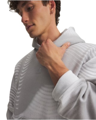 Under Armour Icon Fleece Printed Hd Ανδρική Μπλούζα Γκρι Under Armour Icon Fleece Printed Hd Ανδρική Μπλούζα Γκρι