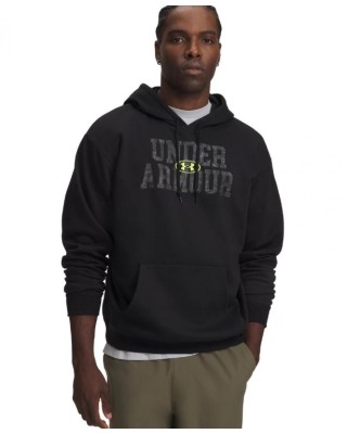 Under Armour Rival Flc Camo Fill Hdy Ανδρική Μπλούζα Μαύρη Under Armour Rival Flc Camo Fill Hdy Ανδρική Μπλούζα Μαύρη
