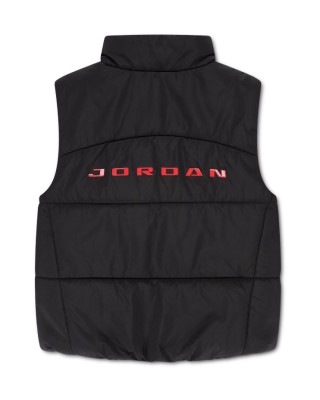 Jordan Jdn Puffer Vest Παιδικό Αμάνικο Μπουφάν Μαύρο