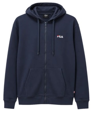 Fila Firox Brushed Fleece Hood Zip-Up Jacket Ανδρική Ζακέτα Μπλε Fila Firox Brushed Fleece Hood Zip-Up Jacket Ανδρική Ζακέτα Μπλε