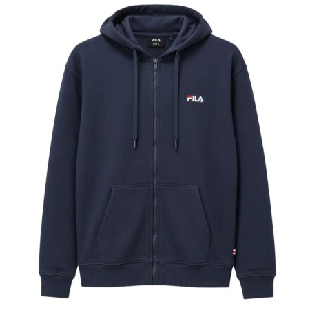 Fila Firox Brushed Fleece Hood Zip-Up Jacket Ανδρική Ζακέτα Μπλε Fila Firox Brushed Fleece Hood Zip-Up Jacket Ανδρική Ζακέτα Μπλε