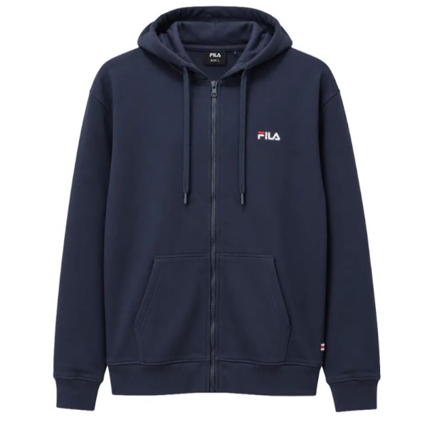 Fila Firox Brushed Fleece Hood Zip-Up Jacket Ανδρική Ζακέτα Μπλε Fila Firox Brushed Fleece Hood Zip-Up Jacket Ανδρική Ζακέτα Μπλε