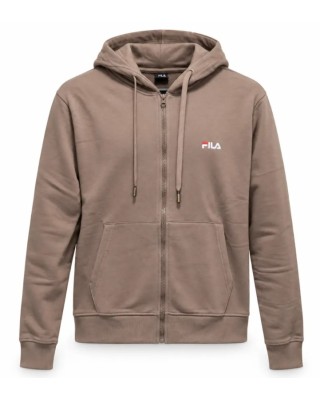 Fila Felia Brushed Fleece Hood Zip-Up Jacket Γυναικεία Ζακέτα Καφέ