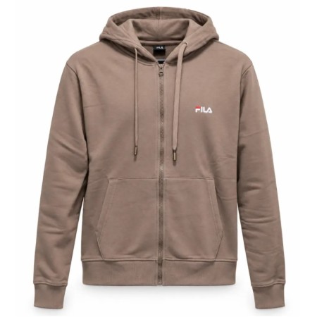 Fila Felia Brushed Fleece Hood Zip-Up Jacket Γυναικεία Ζακέτα Καφέ Fila Felia Brushed Fleece Hood Zip-Up Jacket Γυναικεία Ζακέτα Καφέ