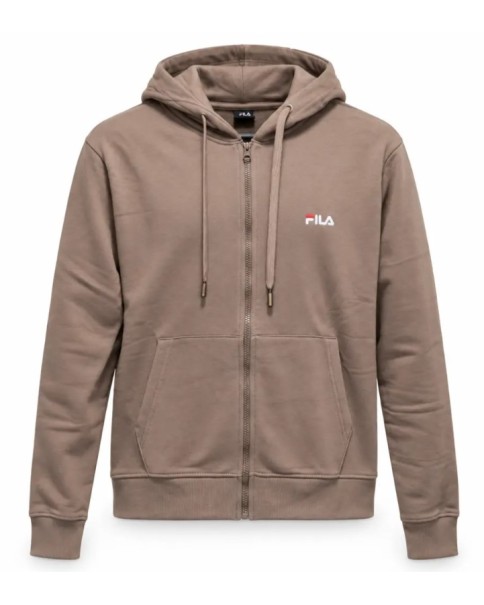 Fila Felia Brushed Fleece Hood Zip-Up Jacket Γυναικεία Ζακέτα Καφέ