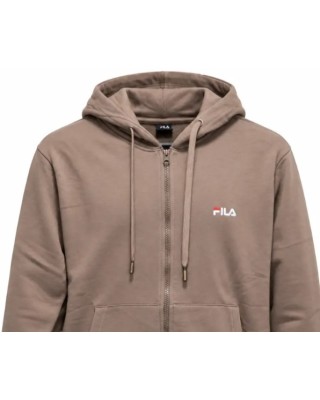 Fila Felia Brushed Fleece Hood Zip-Up Jacket Γυναικεία Ζακέτα Καφέ