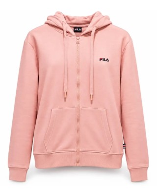 Fila Felia Brushed Fleece Hood Zip-Up Jacket Γυναικεία Ζακέτα Ροζ