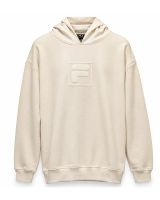 Fila Zyra Long Oversize Sweat Hood Top Γυναικεία Μπλούζα Μπεζ