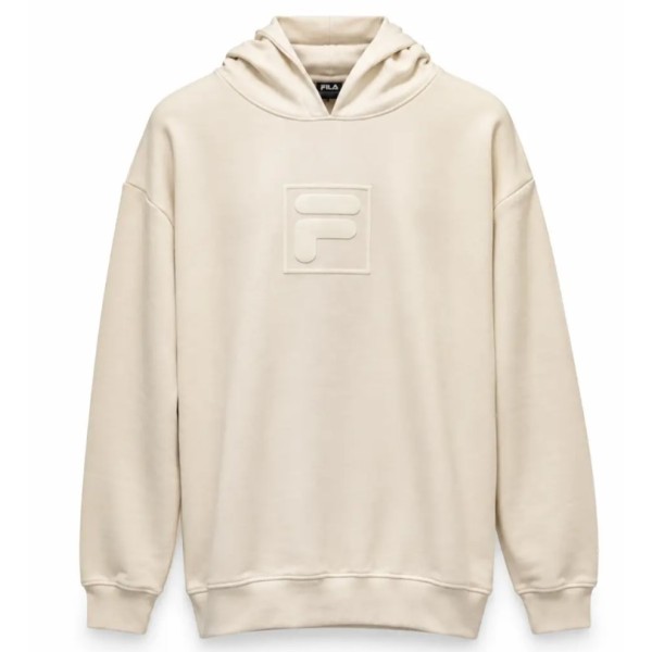 Fila Zyra Long Oversize Sweat Hood Top Γυναικεία Μπλούζα Μπεζ