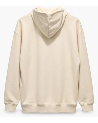 Fila Zyra Long Oversize Sweat Hood Top Γυναικεία Μπλούζα Μπεζ