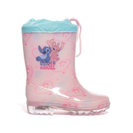Disney Stitch & Angel Γαλοτσάκι Με Φωτάκια Ροζ